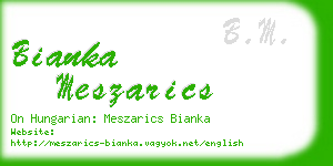 bianka meszarics business card